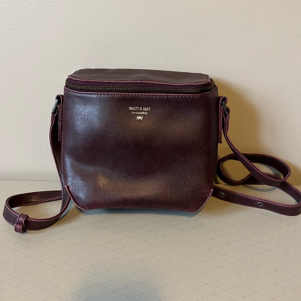 Matt & Nat Burgundy Crossbody Bag